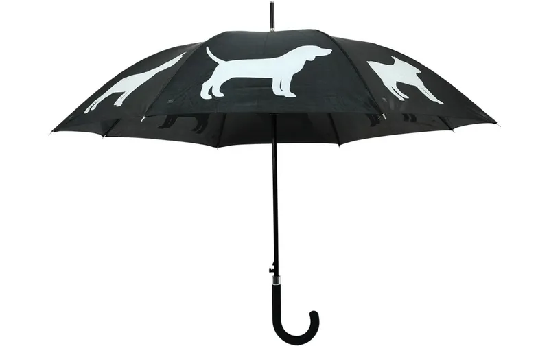 Esschert Design Schirm Reflektor Hunde nero/grigio