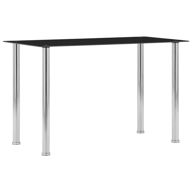 Esstisch nero 120 x 60 x 75 cm Hartglas