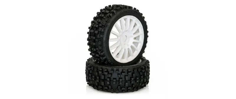 Hobbytech Kompletträder MAXI CROSS Buggy Weiss, 1:8
