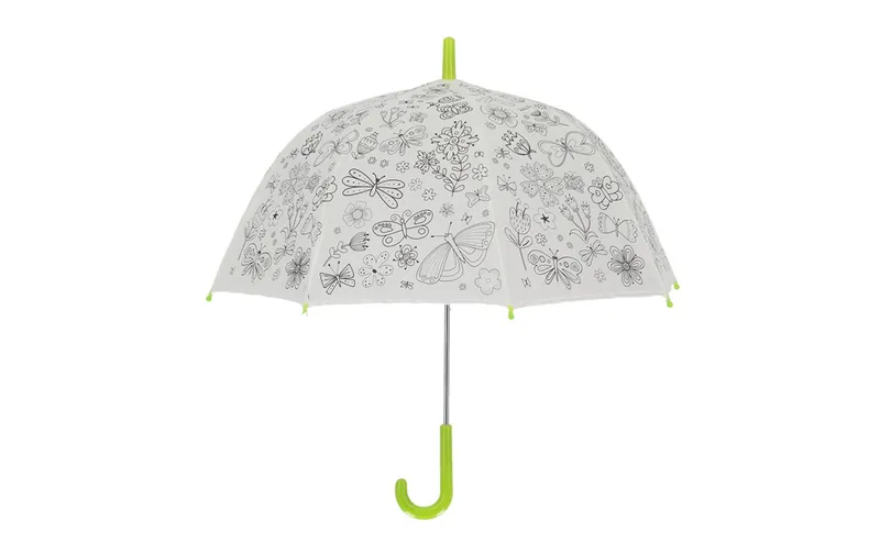 Esschert Design Bastelset Schirm Blumen zum Bemalen vert/blanc