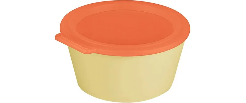 Koziol Schale Nora Box 14.7 cm, 1 pieces, Sweet Yellow/Strong Coral