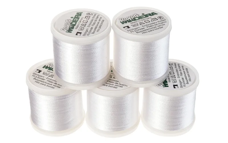 Madeira Stickgarn Rayon No.40 blanc