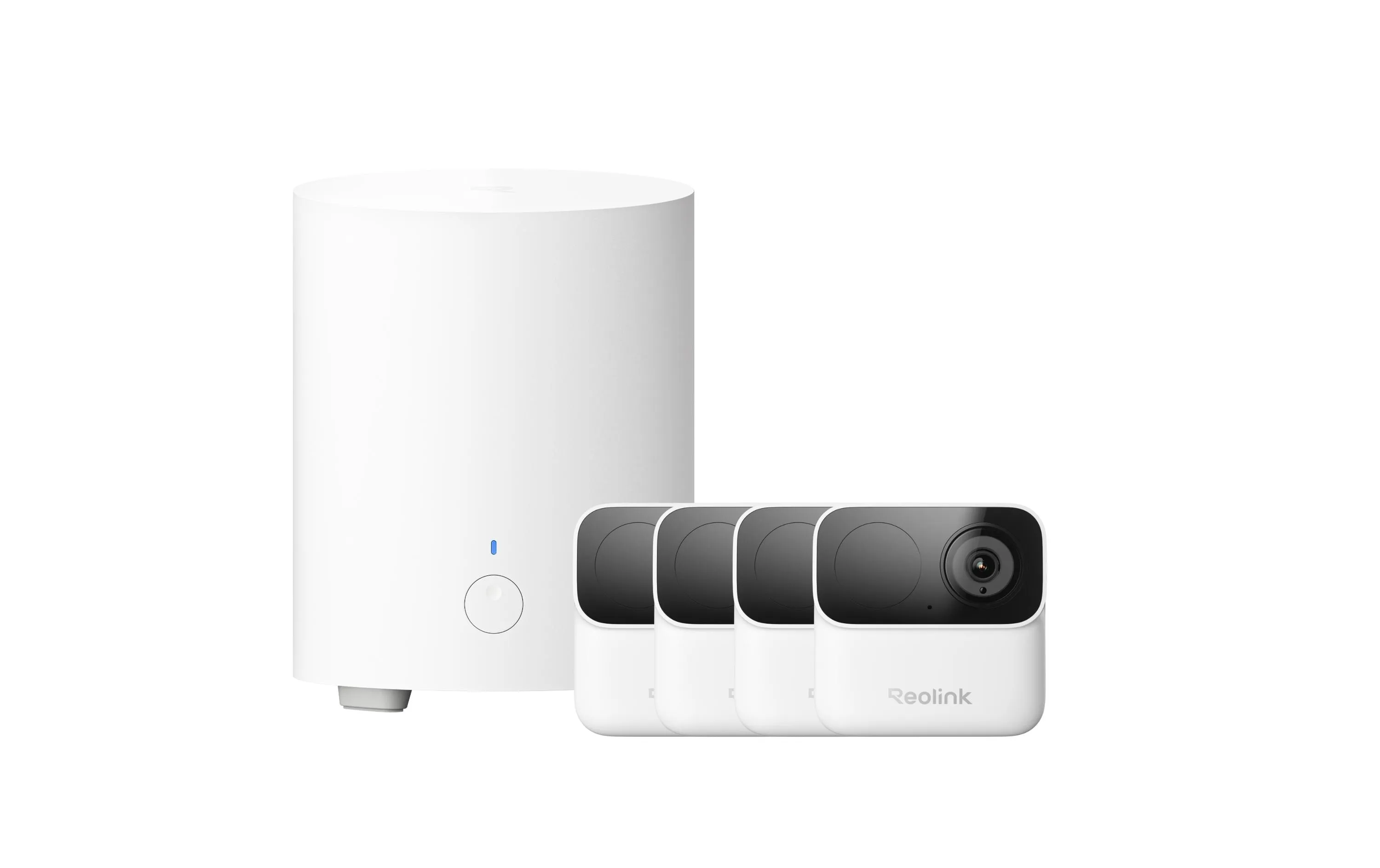 Reolink Überwachungsset 4x Argus MagiCam + Home Hub Mini