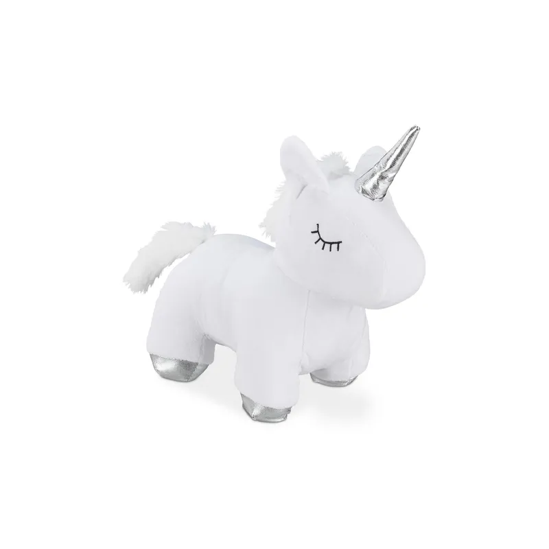 relaxdays Türstopper Einhorn Polyester Sand bianco Silber
