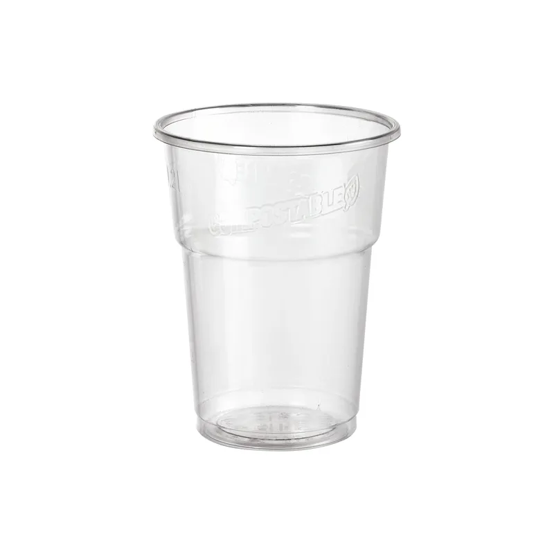 Duni Einwegbecher 250 ml PLA Füllstrich 50 pezzi