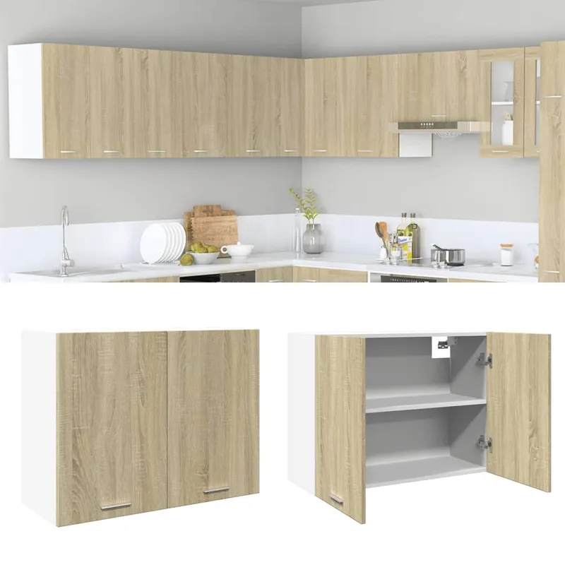 Hängeschrank Lyon Sonoma-Eiche 80x31x60 cm engineered wood