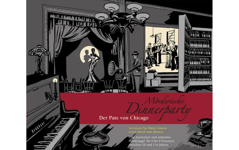 Blaubart Verlag Partyspiel Mörderische Dinnerparty: il Pate di Chicago