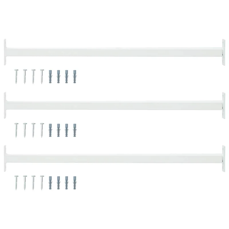 Verstellbarer Fenster-Sicherheitsbalken 3 stk. 710 - 1200 mm