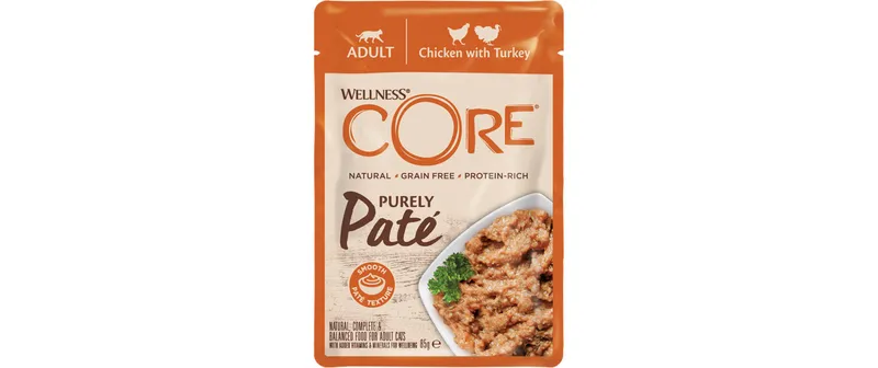 Wellness Core Nassfutter Huhn, Truthahn 85g