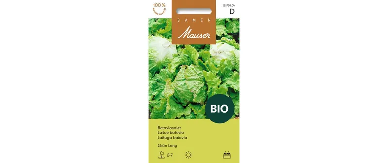 Samen Mauser Samen BIO Bataviasalat Grün Leny