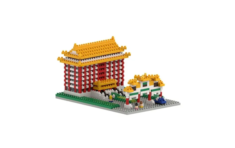BRIXIES Bausteinmodell Grand Hotel Taipei aus 890 Bausteinen