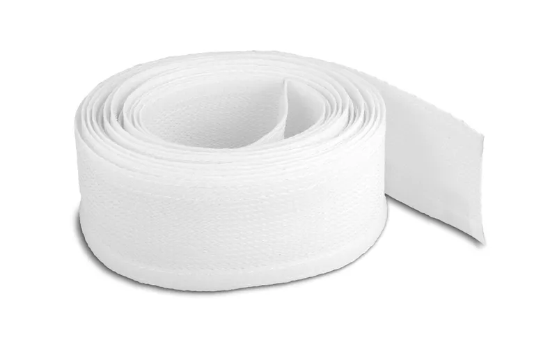 Delock Geflechtschlauch mit Klettverschluss 5 m x 19 mm bianco