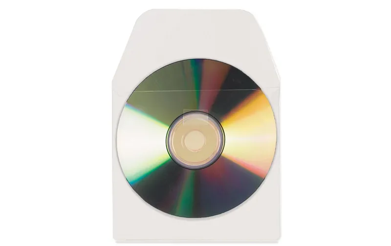 3L Hülle pour CD/DVD avec Klappe transparent, 100 pièces