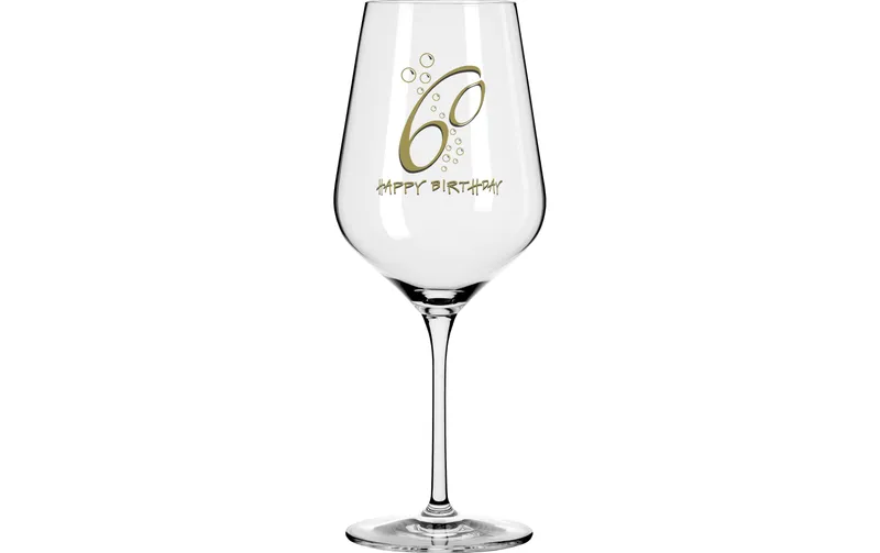 Wate Weinglas Happy Birthday "60"