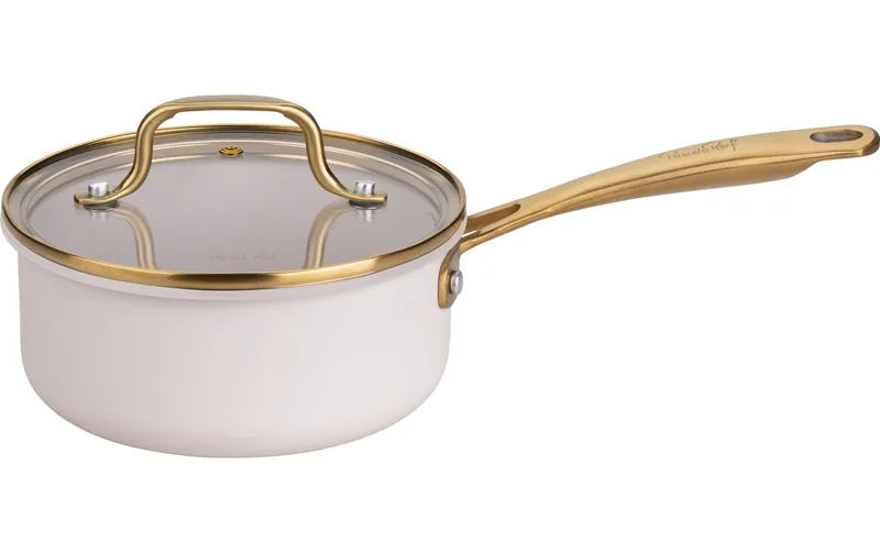 Fackelmann Stieltopf Signature 16 cm, Beige / Gold