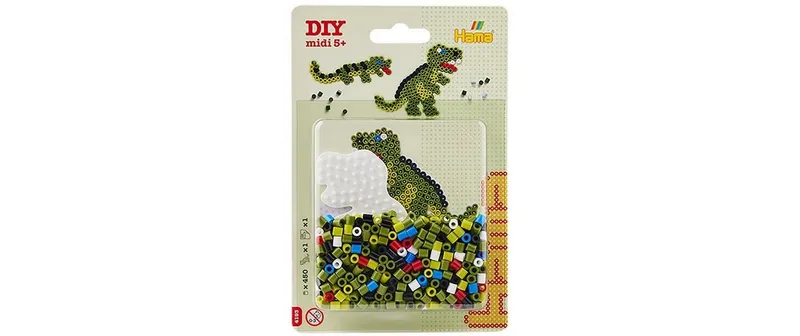 Hama Bügelperlen-Set Dinosaurier, 450 Stk. multicolore