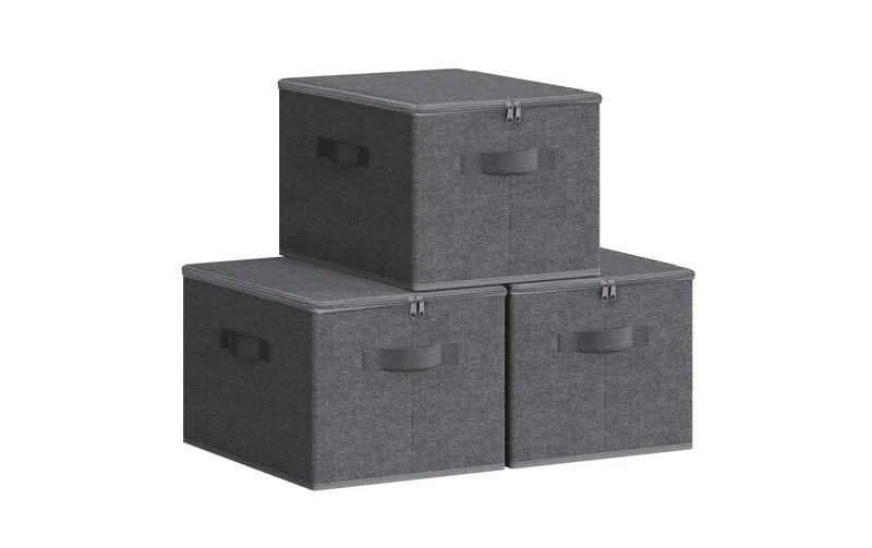 Songmics Aufbewahrungsbox 3 pieces, grey