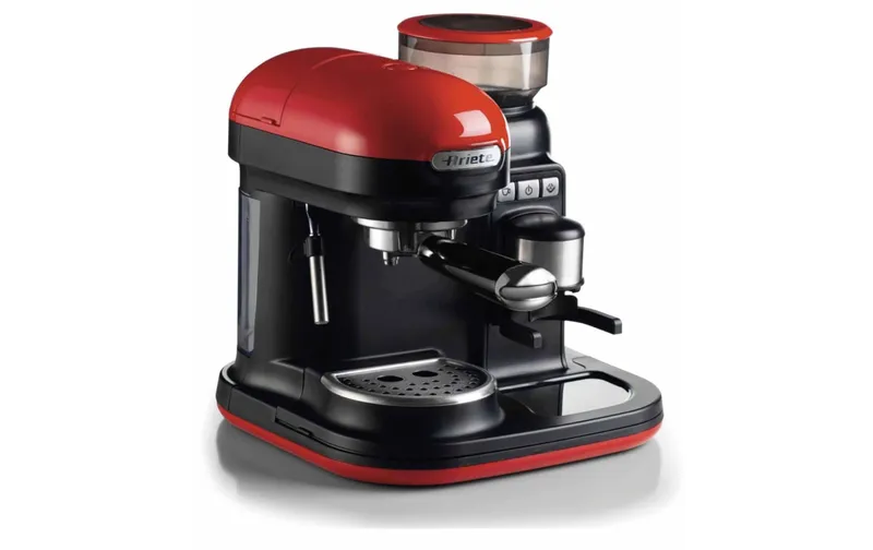 Ariete Portionskaffeemaschine MODERNA Schwarz/Rot