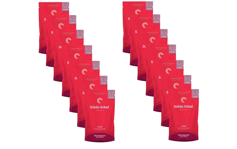 Herrmann's Nassfutter Schaf avec Zucchini et Kartoffeln 14 x 150 g