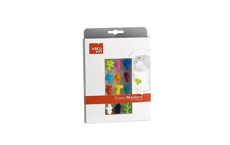Vacuvin Glasmarkierer Party People 12 pezzi multicolore