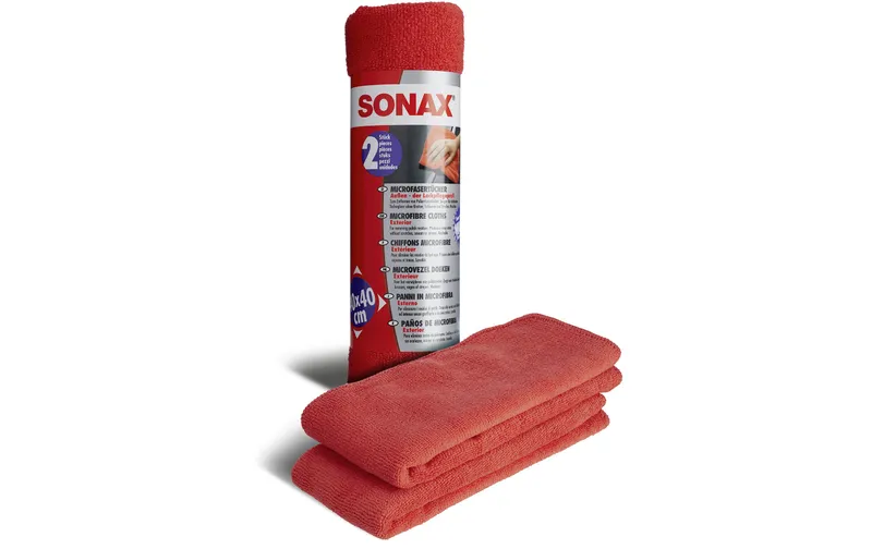 Sonax Mikrofasertuch 40 x 40 Aussen, 2 pieces