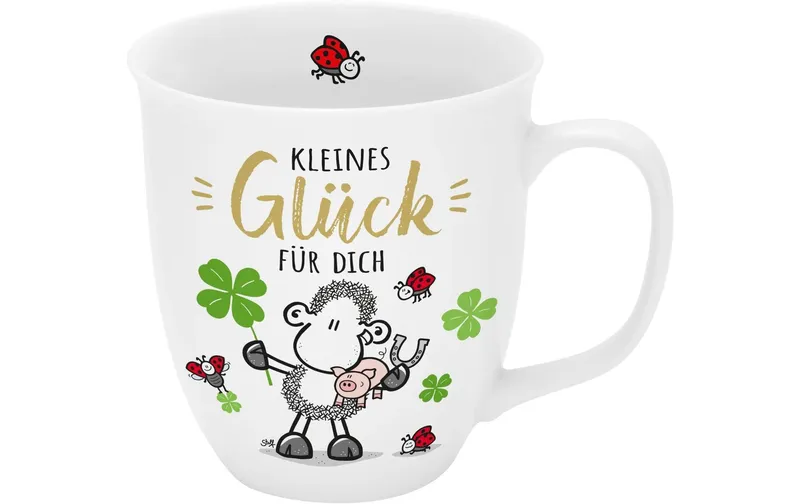 Sheepworld Universaltasse Glück 400 ml, 1 pezzi, bianco