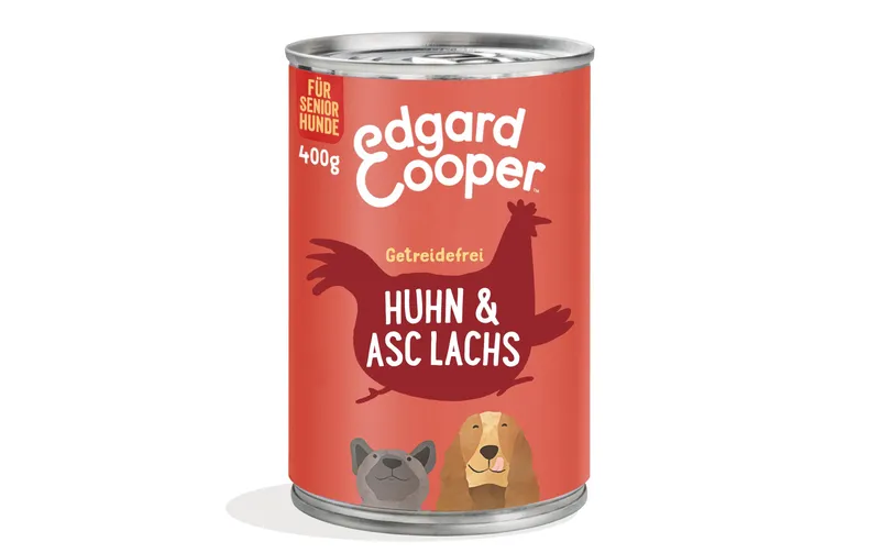 Edgard & Cooper Nassfutter Senior Huhn + Lachs, 6 x 400 g