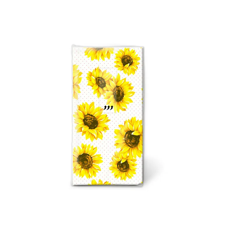 Paper + Design Taschentücher Sunflowergarden 4-lagig, 10 pezzi