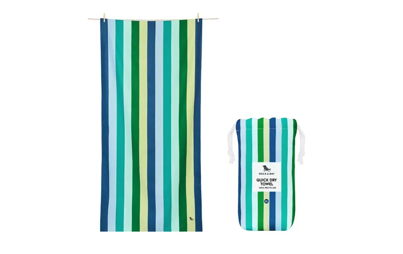 Dock & Bay Strandtuch Cool Lagoon 200 cm x 90 cm, multicolore