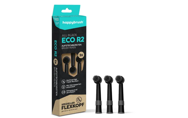happybrush Zahnbürstenkopf R2 3 Stück