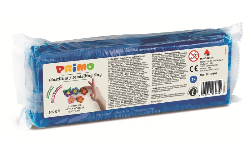 Primo Knetmasse 550 g, blu