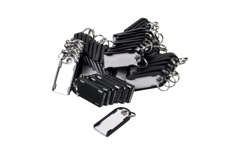 Pavo Schlüsselanhänger black, 50 St magnetisch