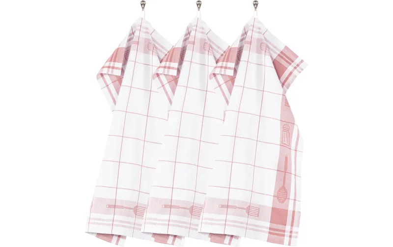 Tiseco Geschirrtuch Pharao 3er Set, bianco/Rosa