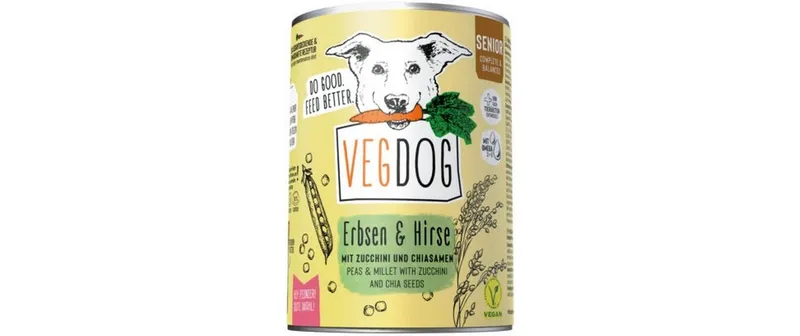 Vegdog Senior Erbsen + Hirse 400 g