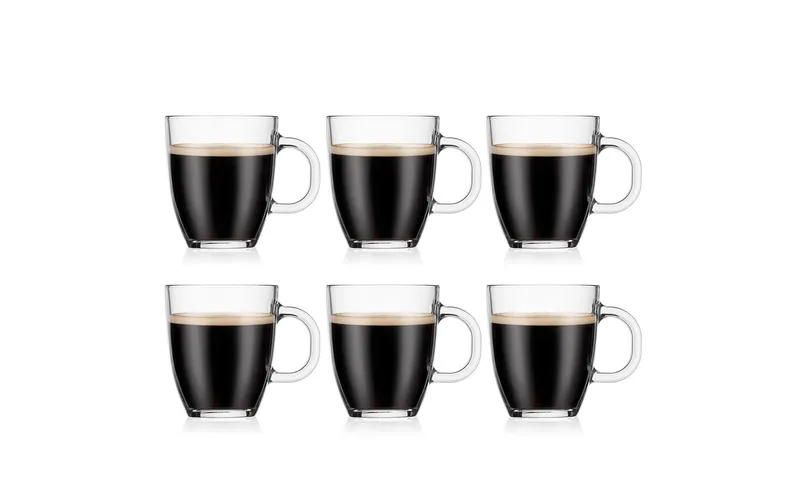Bodum tazza caffè Bistro 0.3 l, 6 pezzi, trasparente