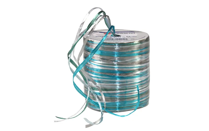 Pattberg Geschenkband Raffia Pearl 50 m, blu-Töne