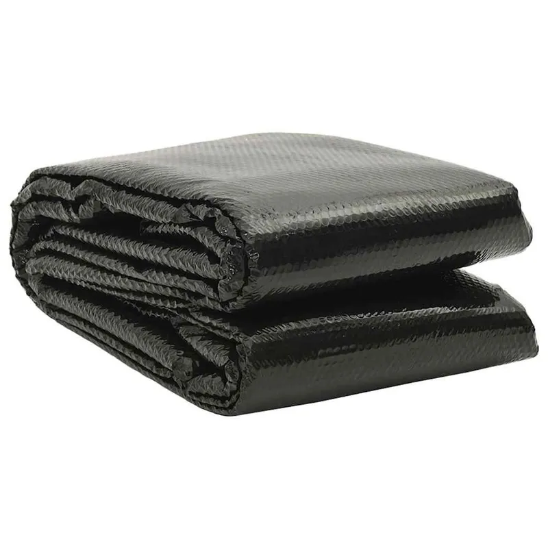 Film solaire de piscine PE rectangulaire flottant 8x5 m Noir