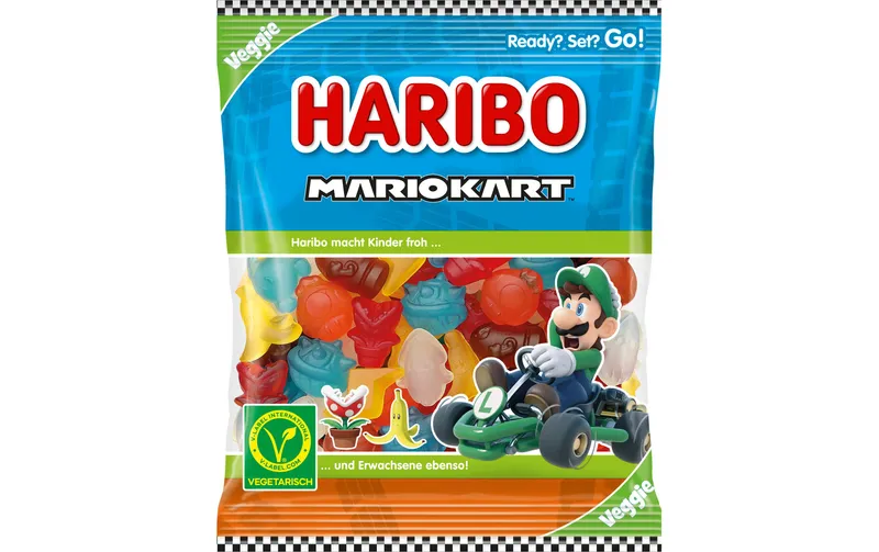 Haribo Gummibonbons Fruchtgummi Mariokart Veggie Edition 160 g
