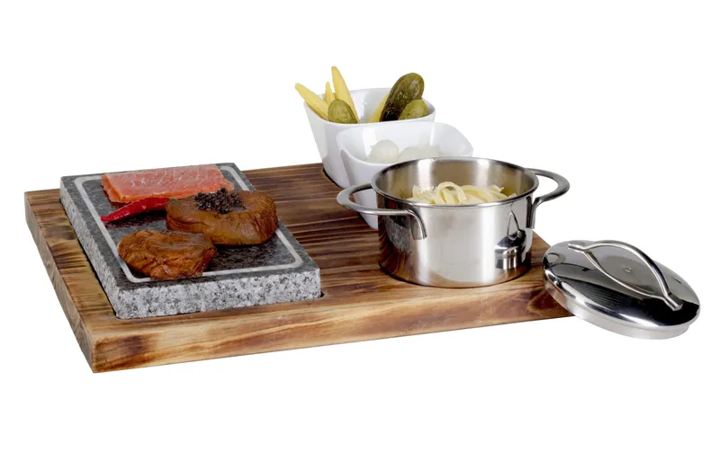 Nouvel Hot Stone Platte 6-teilig, Pinie