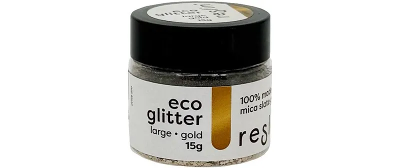 Reslin Farbpigmente Glitzer Large, Gold