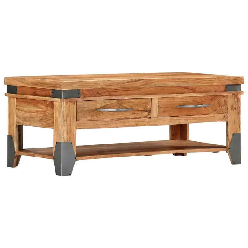 Couchtisch 110x52x45 cm solid acacia wood
