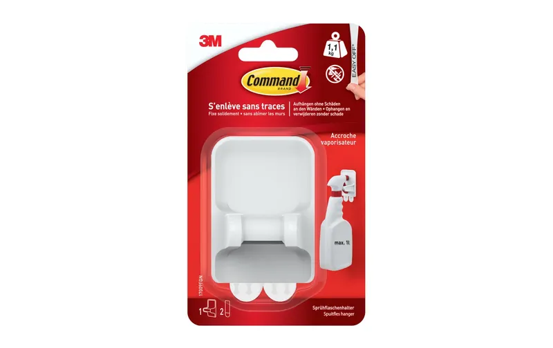 Command Haken Spülflaschenaufhänger 1 kg, blanc