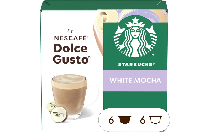 Starbucks Kaffeekapseln White Mocha by Nescafé Dolce Gusto 6 Portionen
