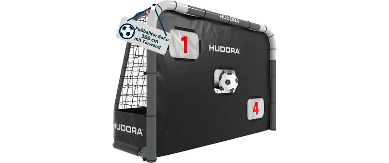 Hudora Fussballtor Roco 300 avec Torwand