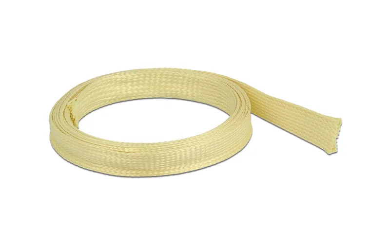 Delock Geflechtschlauch aus Aramid Fasern 2 m x 15 mm Gelb