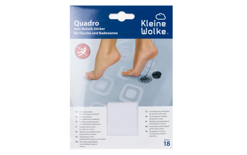 Kleine Wolke Antirutsch-Sticker Quadro 18 pièces, transparent