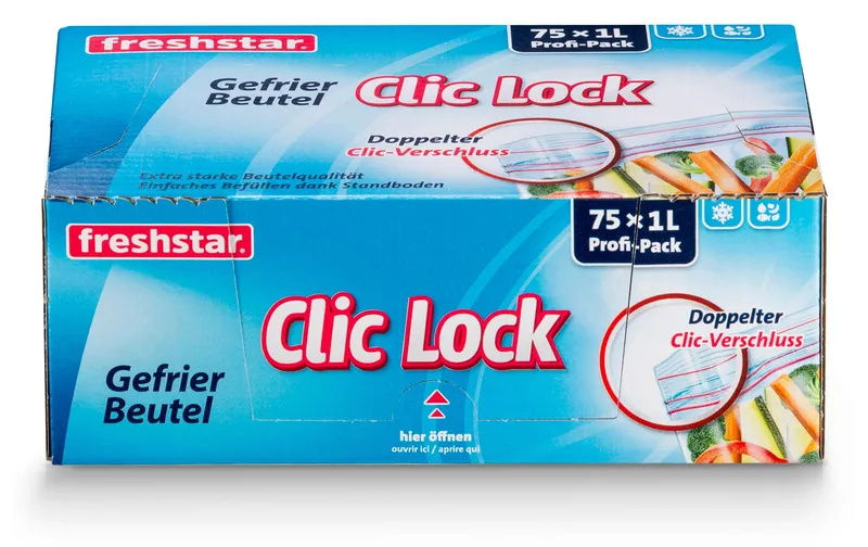 Freshstar Gefrierbeutel 1 Liter, 75 pieces