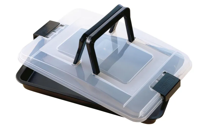 Kaiser Auflaufform Eckig, transparent/black