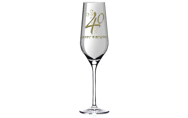 Wate Sektglas Happy Birthday "40"