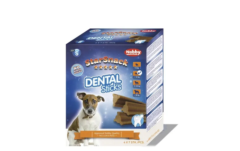 Nobby Kausnack StarSnack Dental Sticks klein, 28 pièces, 400 g